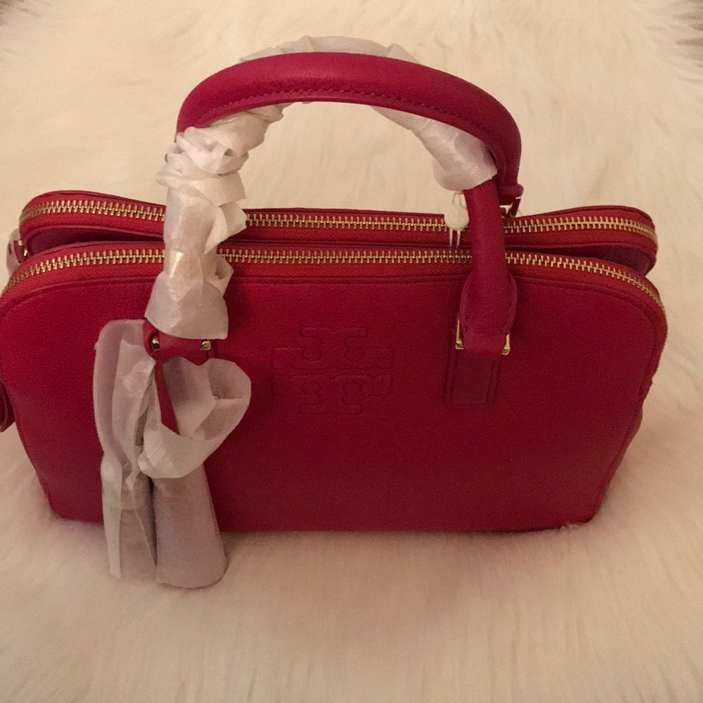 Tory Burch double zip Thea satchel.